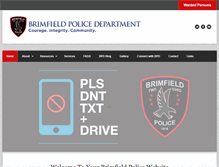 Tablet Screenshot of brimfieldpolice.com